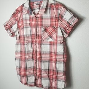 Carhartt Top Pink Plaid Sz XL